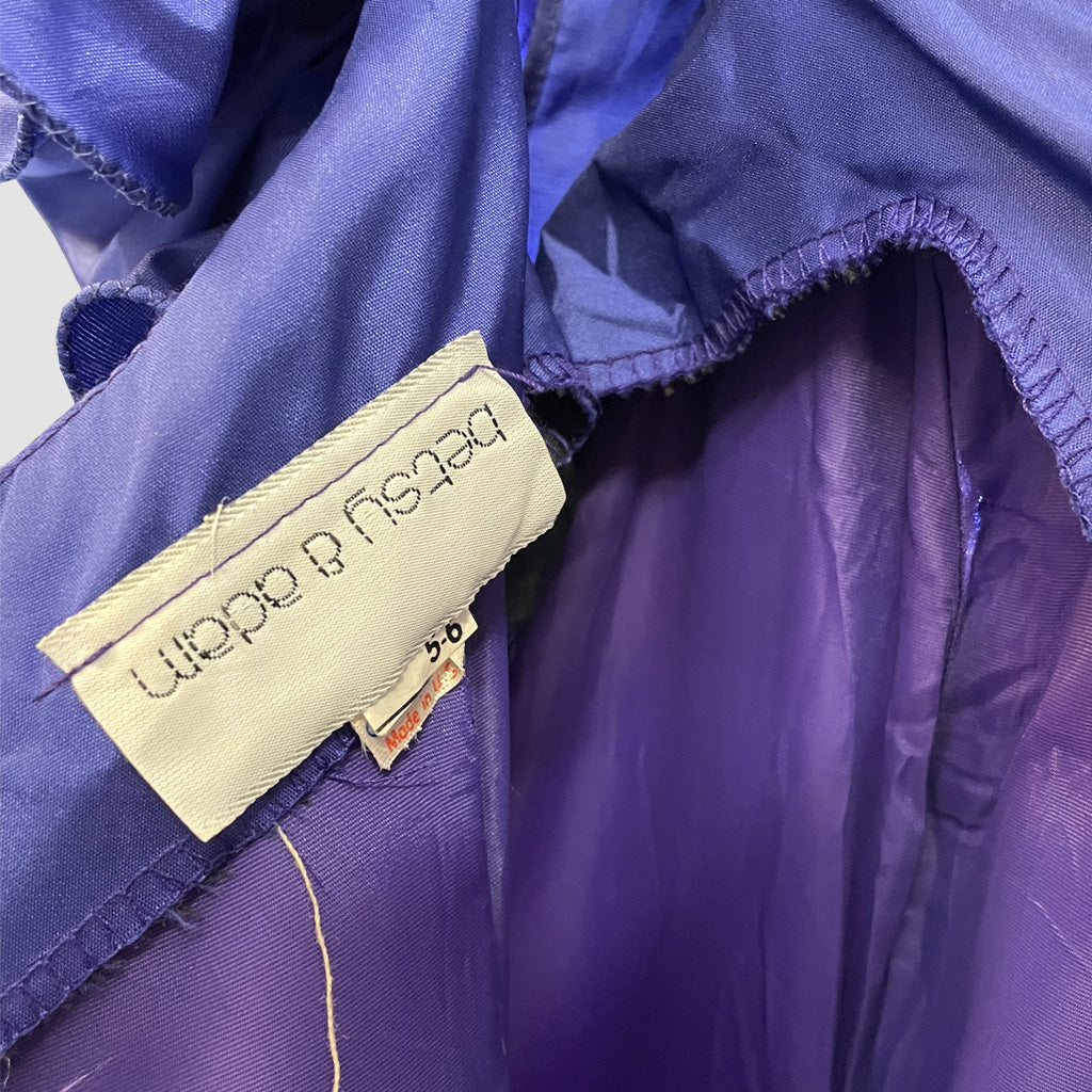 Vintage Usa Party Dress With Bow 1980s