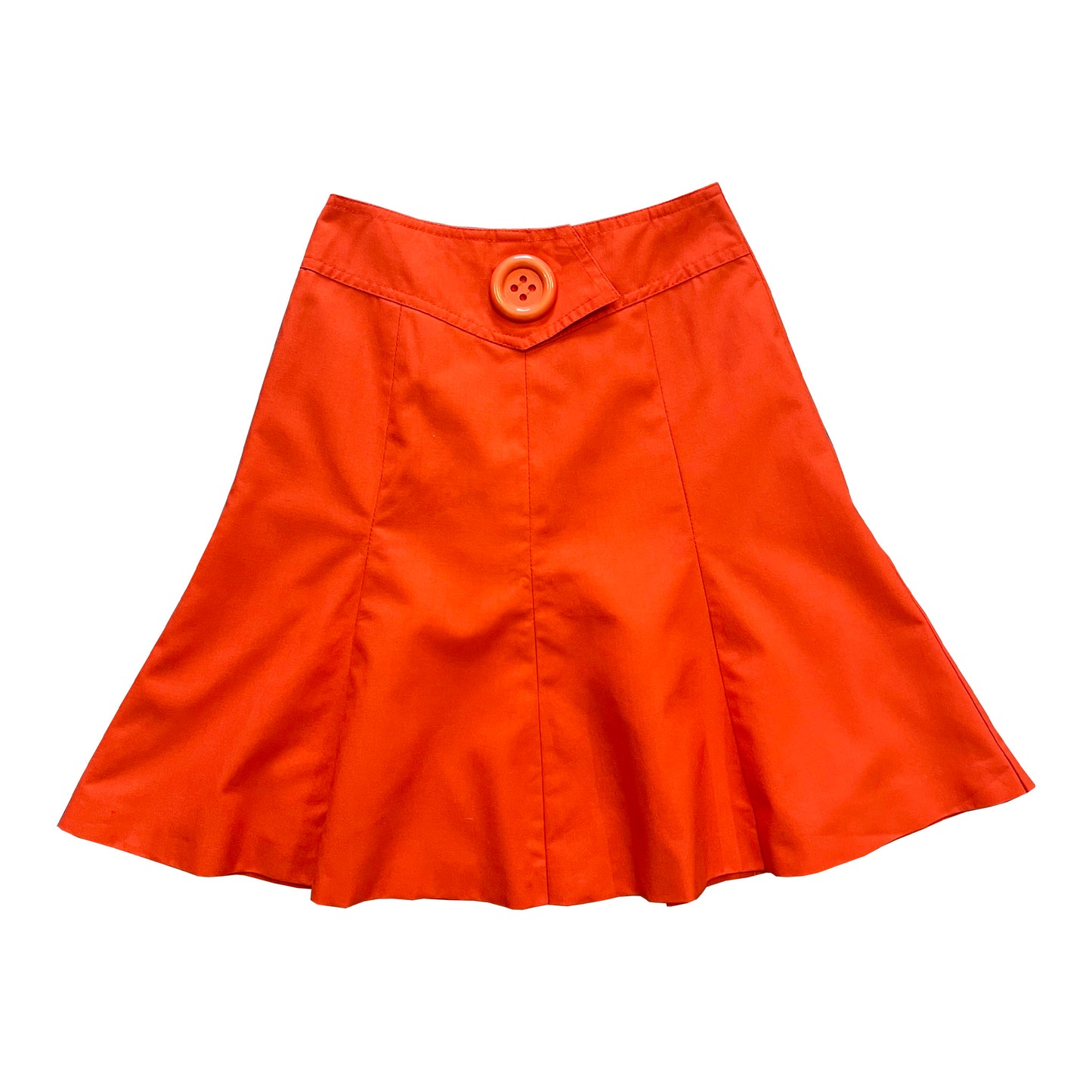 Vintage Orange Skirt 1960s