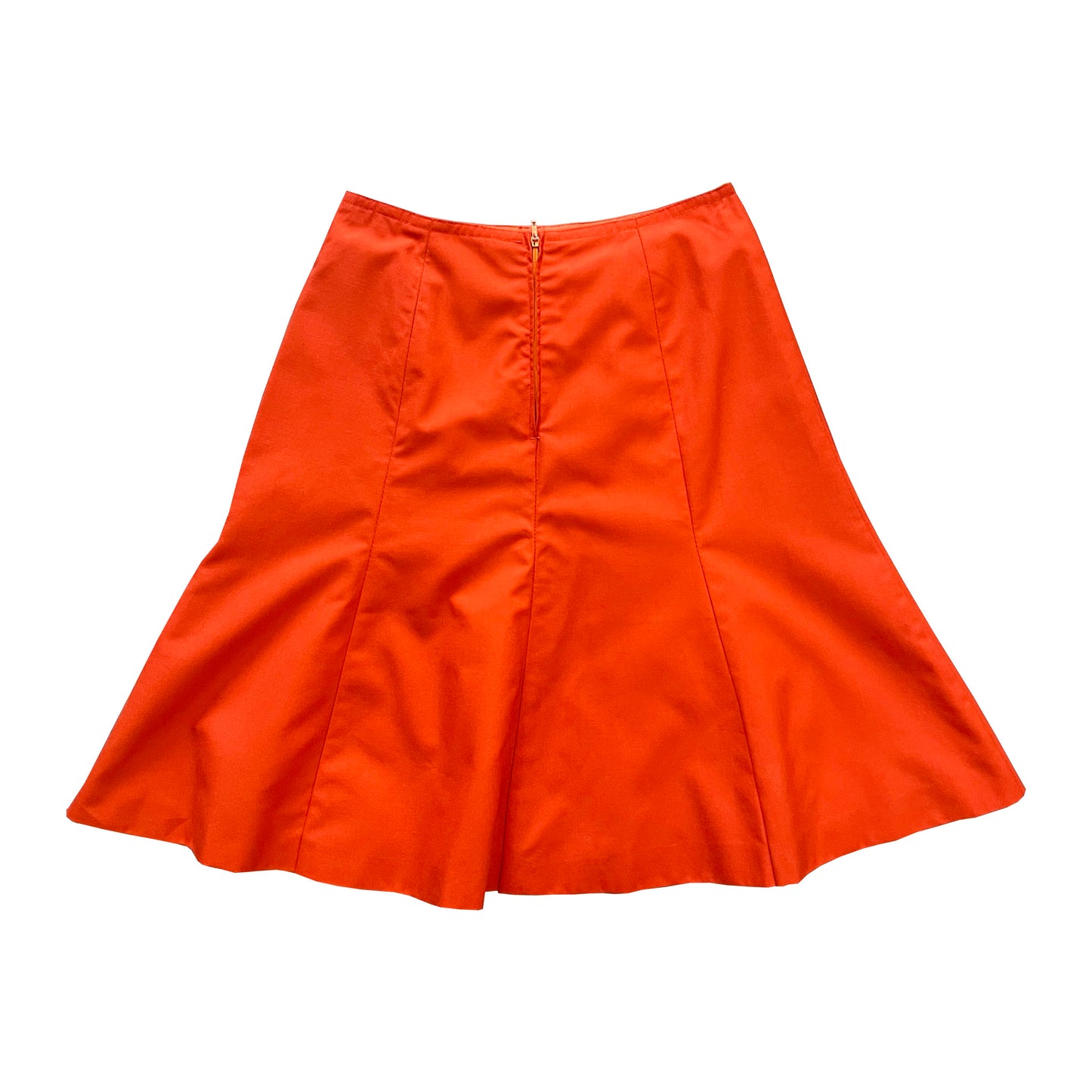 Vintage Orange Skirt 1960s