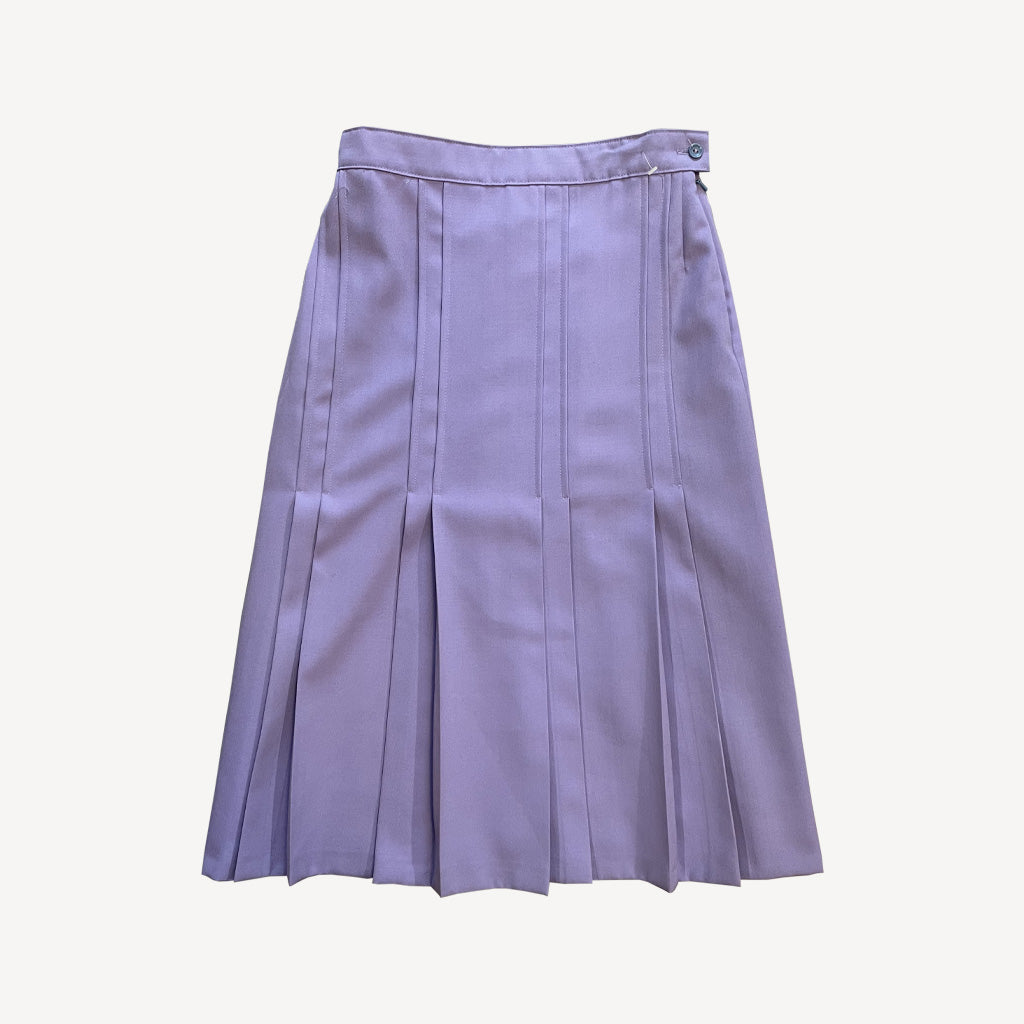 Vintage Lilac Pleated Skirt