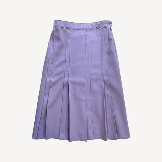 Vintage Lilac Pleated Skirt